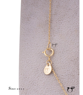 گردنبند قلب نگینی گارنت-گالری شیدا مجد