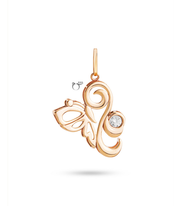 آویز پروانه نگینی