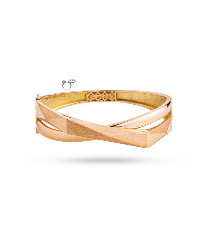 دستبند بنگل ضربدری ایتالیایی - گالری شیدا مجد