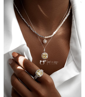 انگشتر شاینی سفید-گالری شیدا مجد