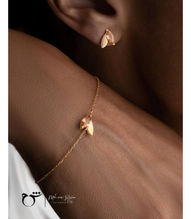 دستبند برگ پاییزی-گالری شیدا مجد