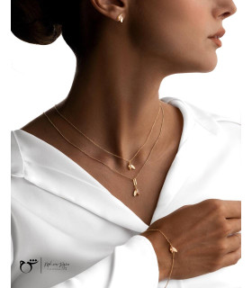 دستبند برگ پاییزی-گالری شیدا مجد