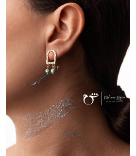 گوشواره مراکشی و فیروزه-گالری شیدا مجد