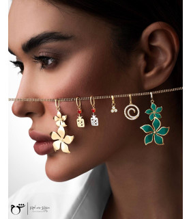 آویز پیچ نگینی-گالری شیدا مجد