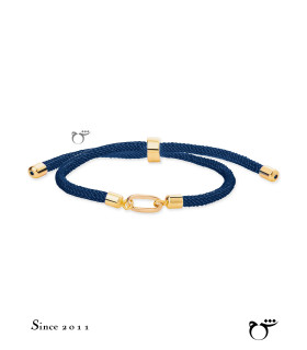 دستبند تک لینک بندی سورمه ای