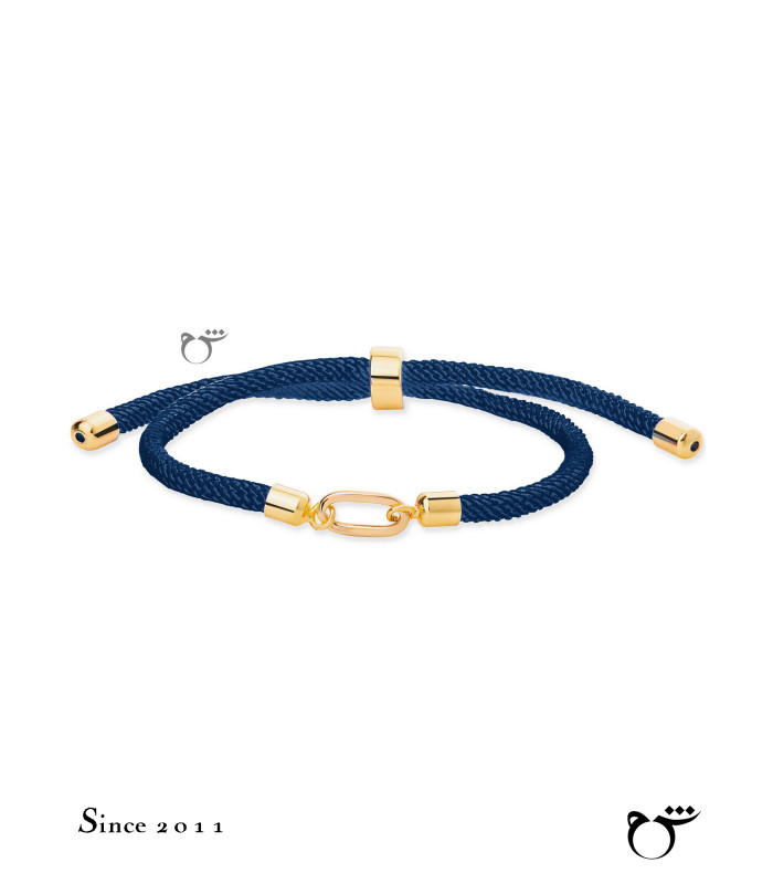 دستبند تک لینک بندی سورمه ای