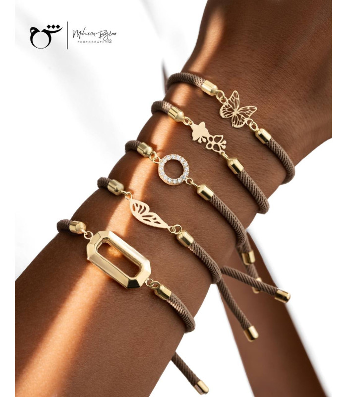 دستبند هریلا بزرگ بندی کرم-گالری شیدا مجد