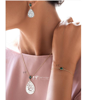 دستبند اشک تورمالین-گالری شیدا مجد