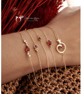 دستبند اشک گارنت-گالری شیدا مجد