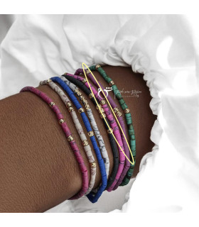 دستبند 3 البرنارد حدید صورتی باربی مرمری-گالری شیدا مجد