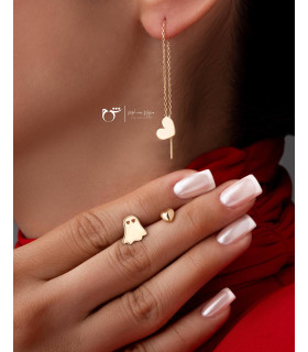 گوشواره روح قلبی-گالری شیدا مجد