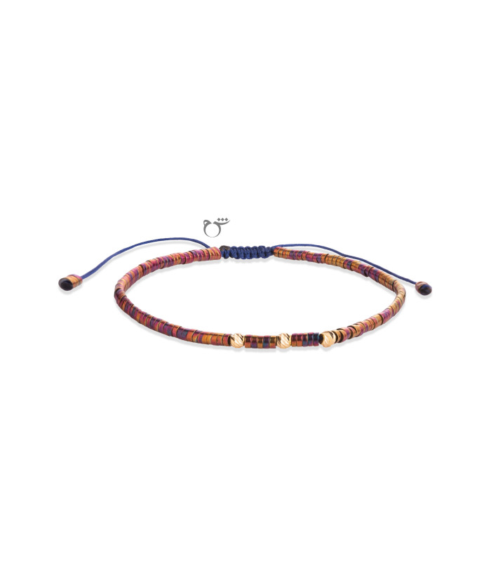 دستبند 3 البرنارد حدید 7 رنگ قرمز واشری