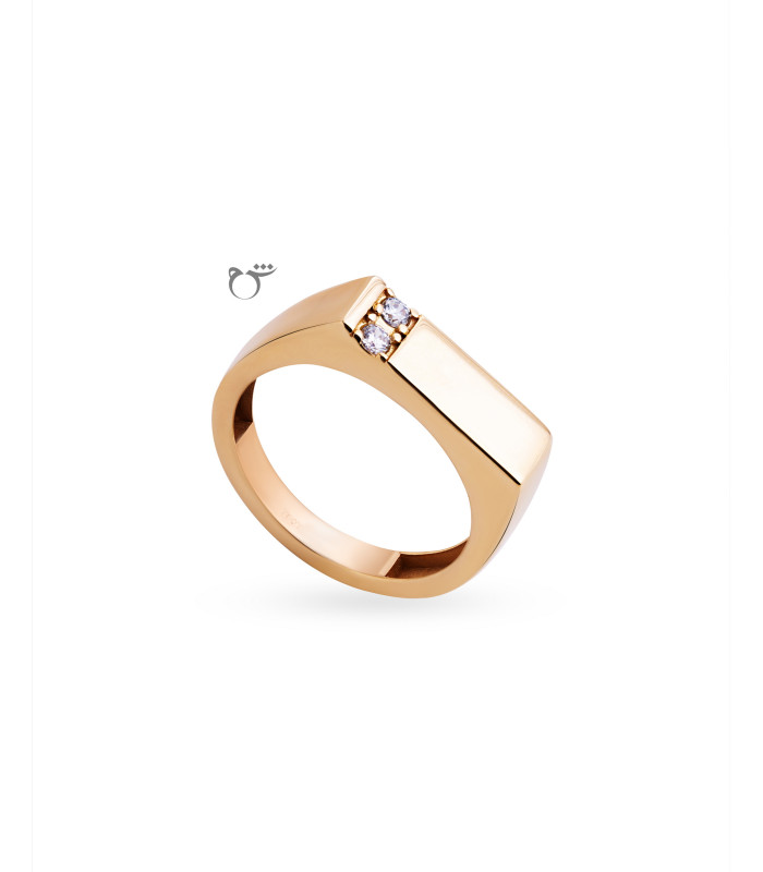 مردانه انگشتر مستطیل تک نگین