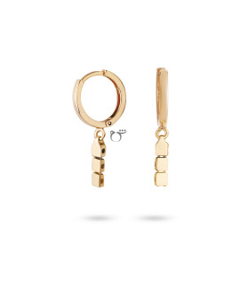 گوشواره حلقه ای طلا طرح آنی