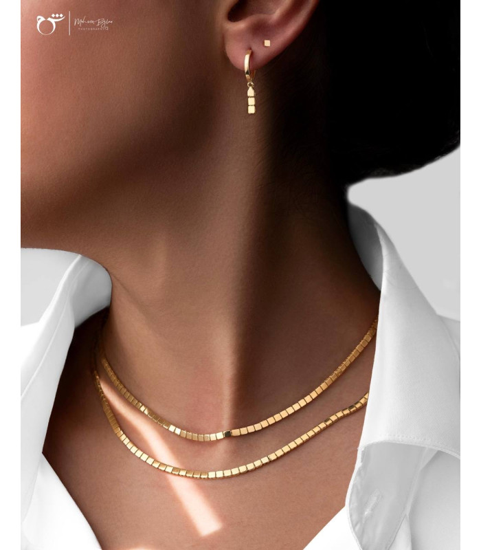 گوشواره حلقه ای طلا طرح آنی-گالری شیدا مجد