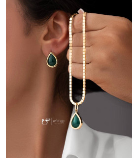 آویز اشک یشم-گالری شیدا مجد