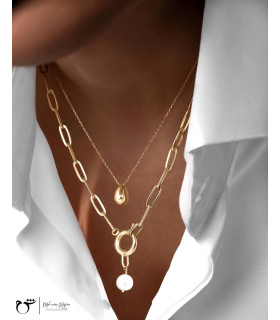 گردنبند قطره دامله کوچک-گالری شیدا مجد