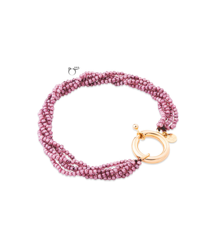 دستبند قفل مدبر سواروسکی پوست پیازی