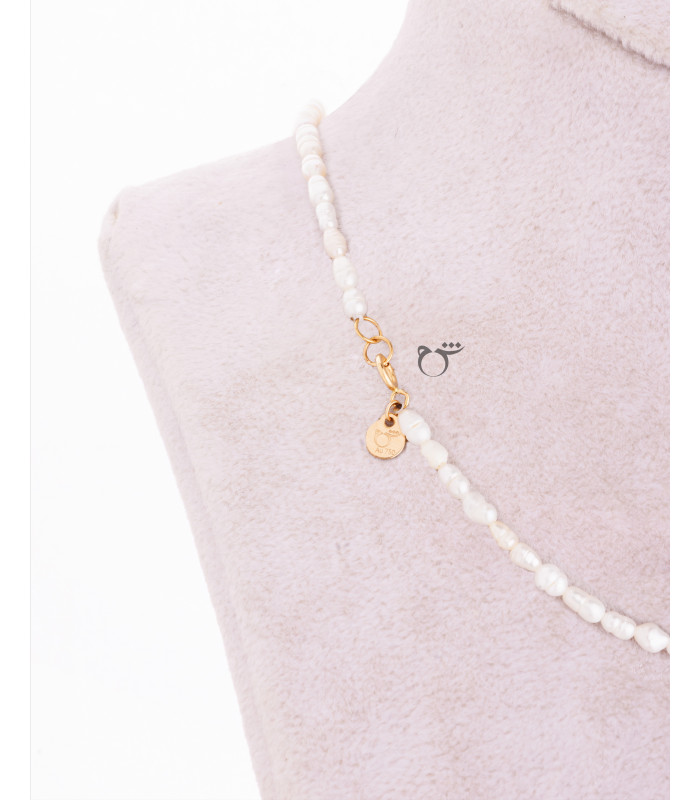 گردنبند پاپیون مروارید ریز-گالری طلا شیدا مجد