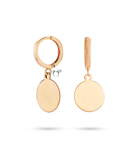 گوشواره حلقه ای طلا طرح سکه