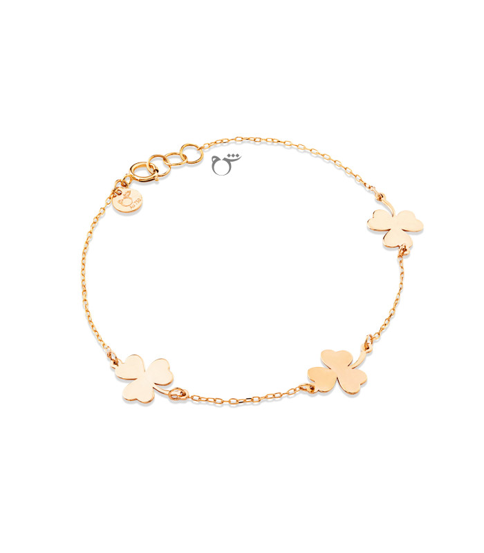 دستبند 3 شبدر توپر