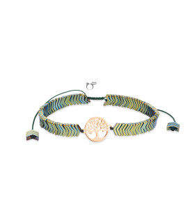 دستبند درخت زندگی حدید سبز (حدید فلشی)