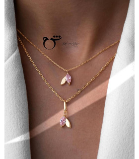 گردنبند برگ بهاری-گالری شیدا مجد