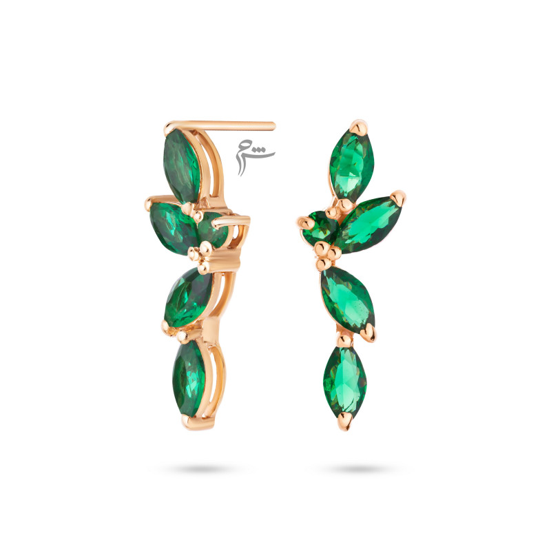 گوشواره میخی طلا طرح راشین