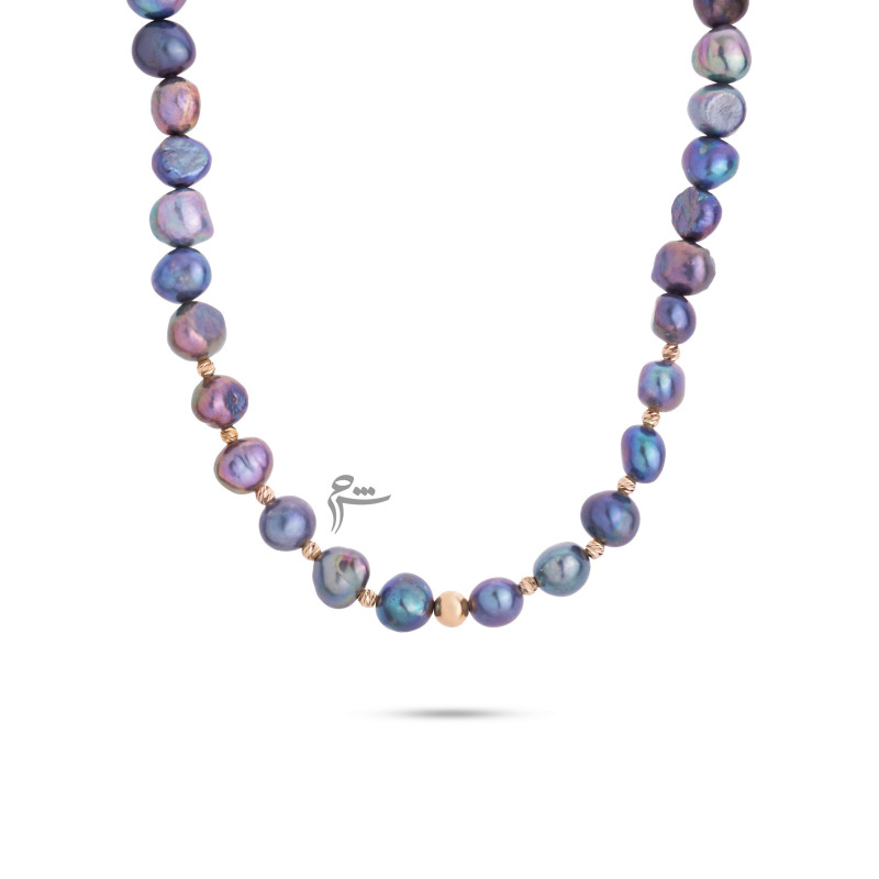 گردنبند گوی مروارید کبود