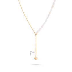 گردنبند پنی گوی آویز و باروک ریز