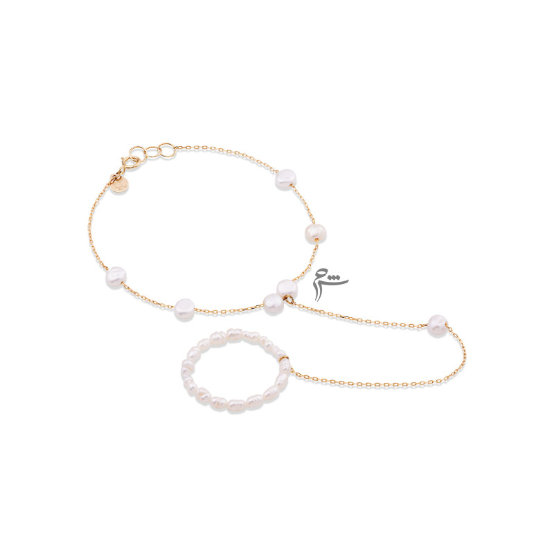 دستبند طلا طرح تمیمه باروک ریز-گالری شیدا مجد