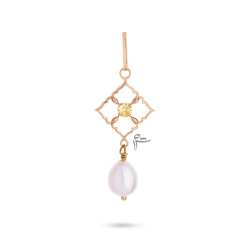 آویز طلا طرح چارماهی کهربا