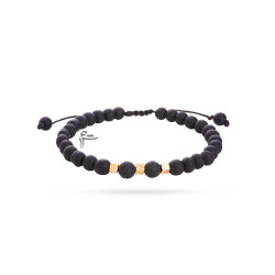 مردانه دستبند مکعب اونیکس مات