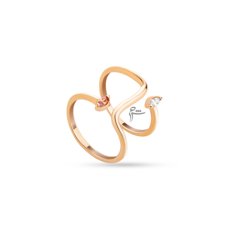 انگشتر طلا طرح لوما