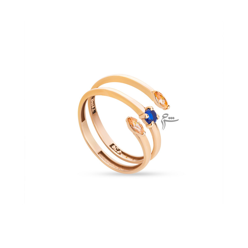 انگشتر طلا طرح کارما