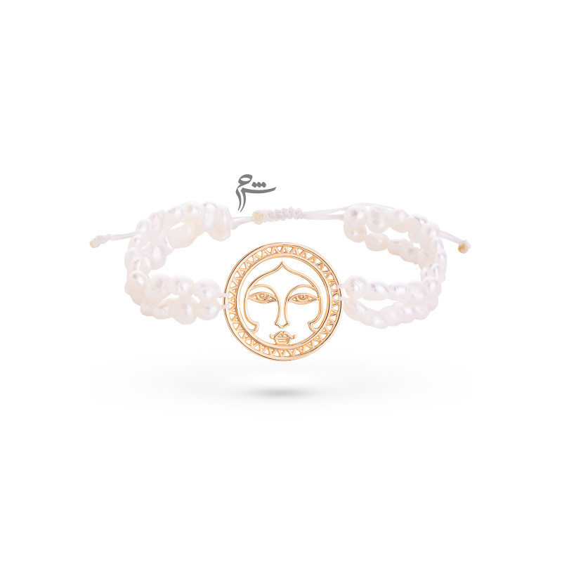 دستبند طلا طرح خورشید خانم و باروک دورج-گالری شیدا مجد