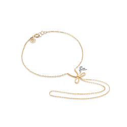 دستبند طلا طرح تمیمه پاپیون-گالری شیدا مجد