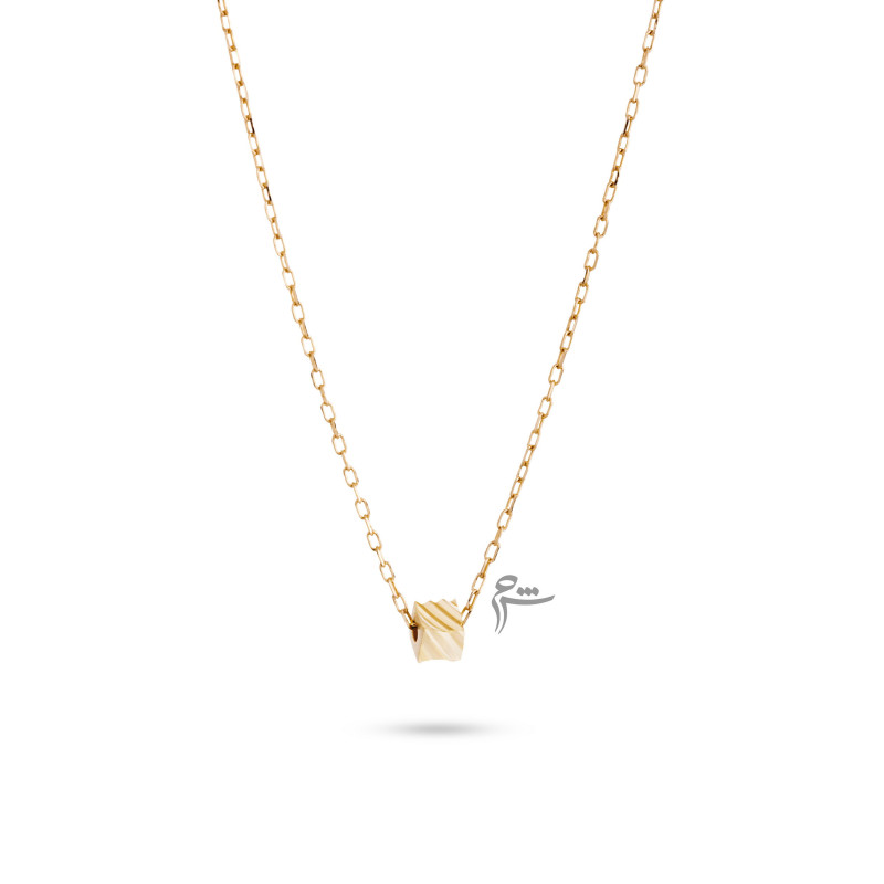 گردنبند چوکر مکعب تراشدار-گالری شیدا مجد