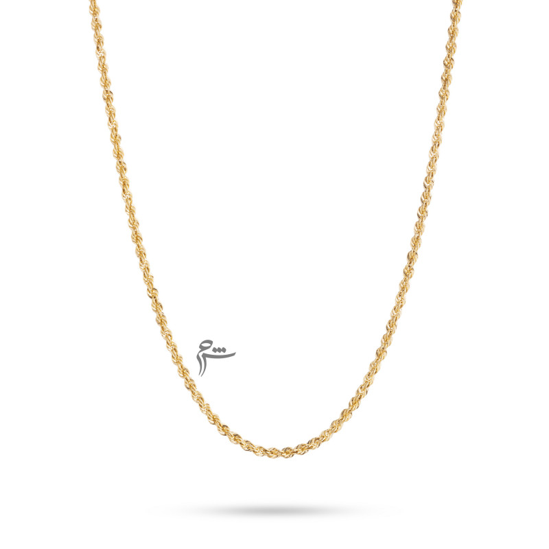 گردنبند طلا طرح طنابی-گالری شیدا مجد