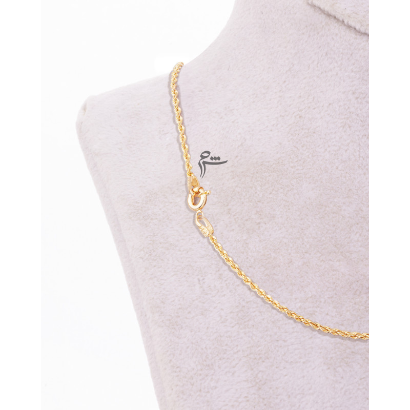 گردنبند طلا طرح طنابی-گالری شیدا مجد