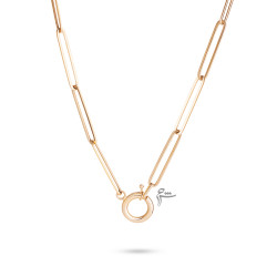 گردنبند چوکر طلا طرح لینک کشیده-گالری شیدا مجد