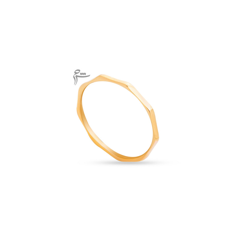 انگشتر طلا طرح مینیمال چند ضلعی-گالری شیدا مجد