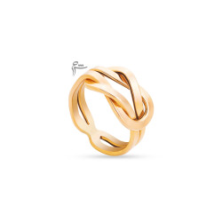 انگشتر طلا طرح دوبل فرد-گالری شیدا مجد