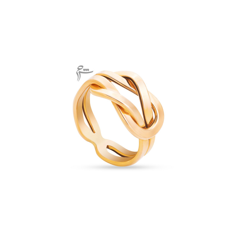 انگشتر طلا طرح دوبل فرد-گالری شیدا مجد