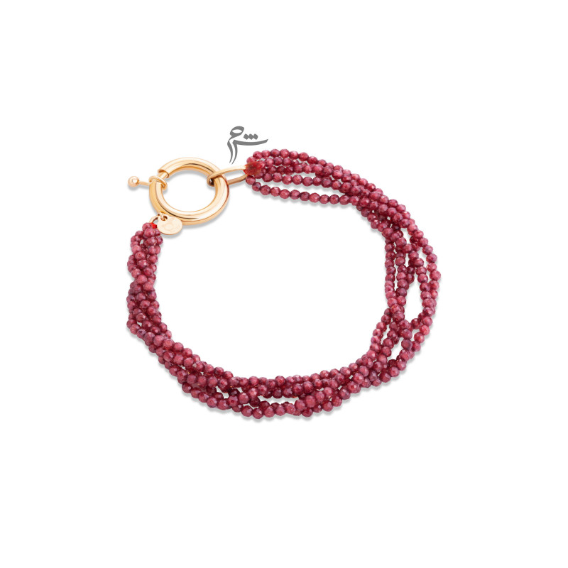 دستبند قفل مدبر سواروسکی پوست پیازی (جدید)-گالری شیدا مجد