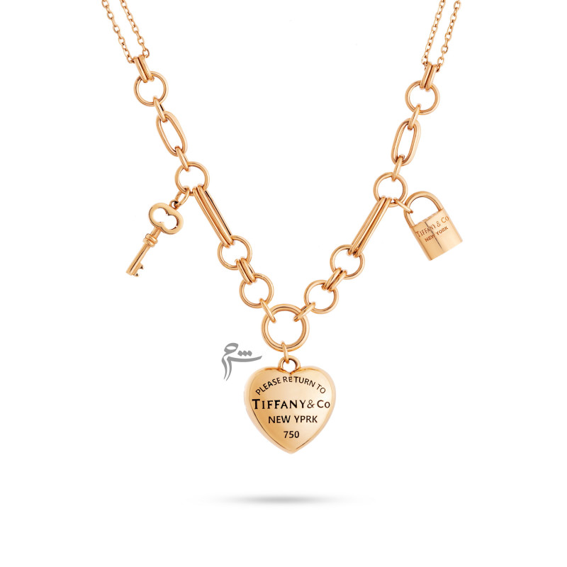 گردنبند طلا طرح تیفانی قلب دامله-گالری شیدا مجد