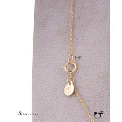 گردنبند طلا طرح کندو نگینی-گالری شیدا مجد