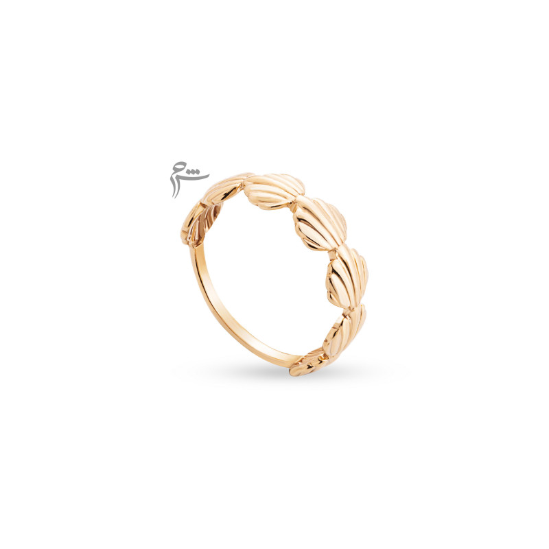 انگشتر طلا طرح چند صدف-گالری شیدا مجد