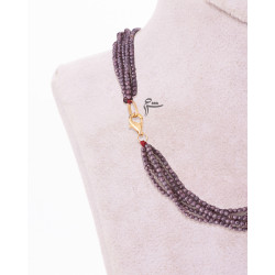 گردنبند طلا طرح فروغ لوندر_گالری طلا شیدا مجد