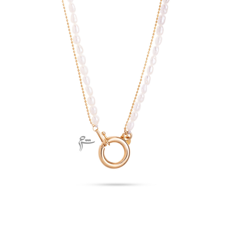 گردنبند طلا طرح پنی و باروک ریز_گالری طلا شیدا مجد